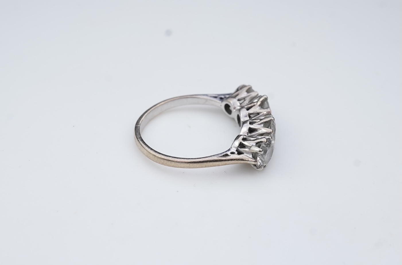 A four-stone diamond ring